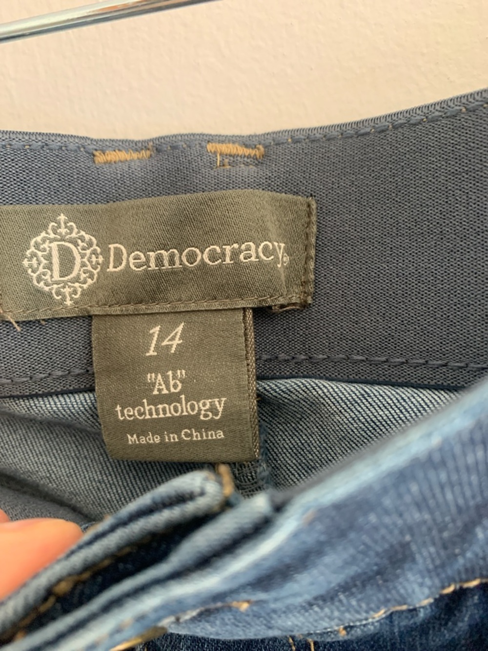 DEMOCRACY Dark Blue High-Rise Skinny Jeans - Picture 2 of 4